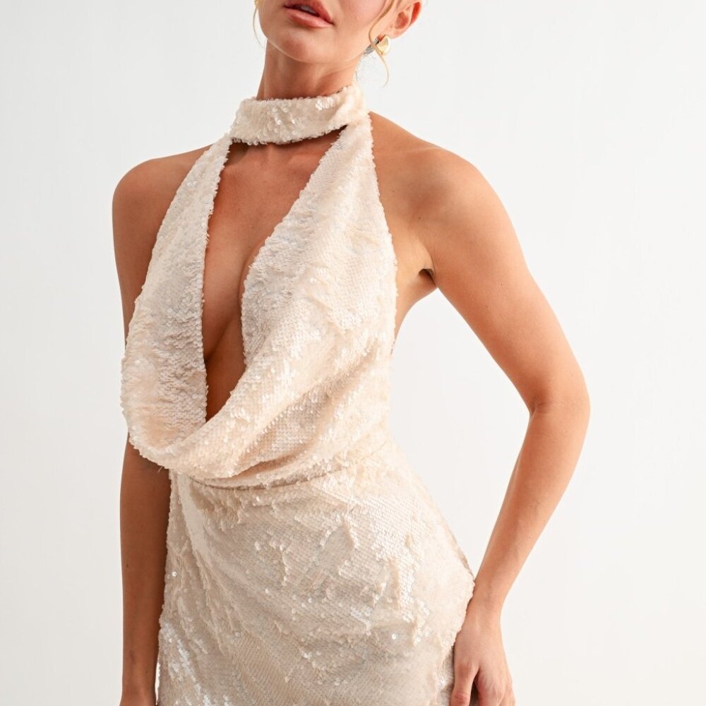 Halter maxi dress - Picture 3 of 5